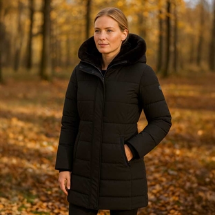 Wellensteyn jakke "Santorin Long" - sort